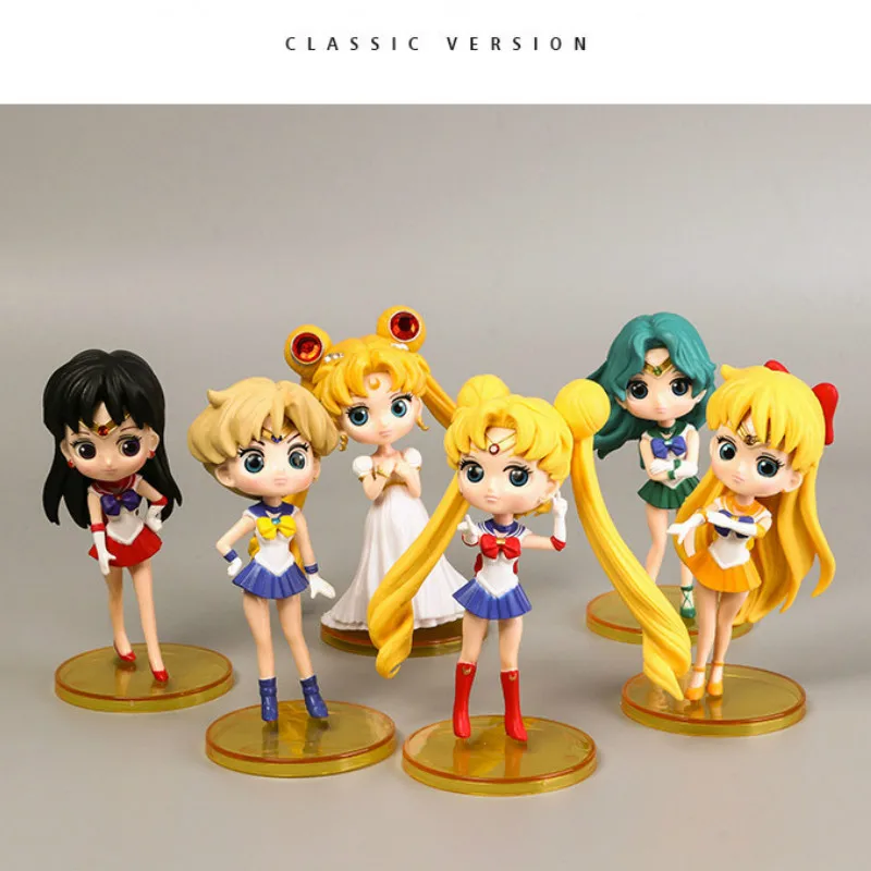 6styles Cartoon Action Figures Anime Sailor Moon Action Figures Moon Power Pvc Model Anime Collection Kid Gift Toy
6styles Cartoon Action Figures Anime Sailor Moon Action Figures Moon Power Pvc Model Anime Collection Kid Gift Toy