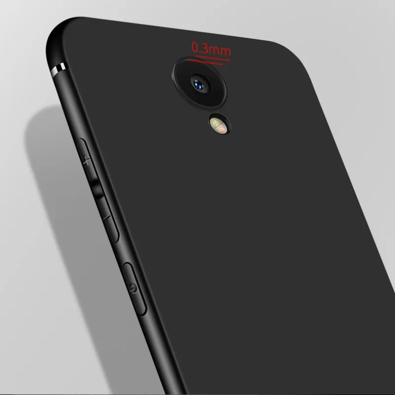 Мягкий чехол из ТПУ для Meizu M6 M711h черный дисплей матовая кожа задняя крышка 3 ГБ 32