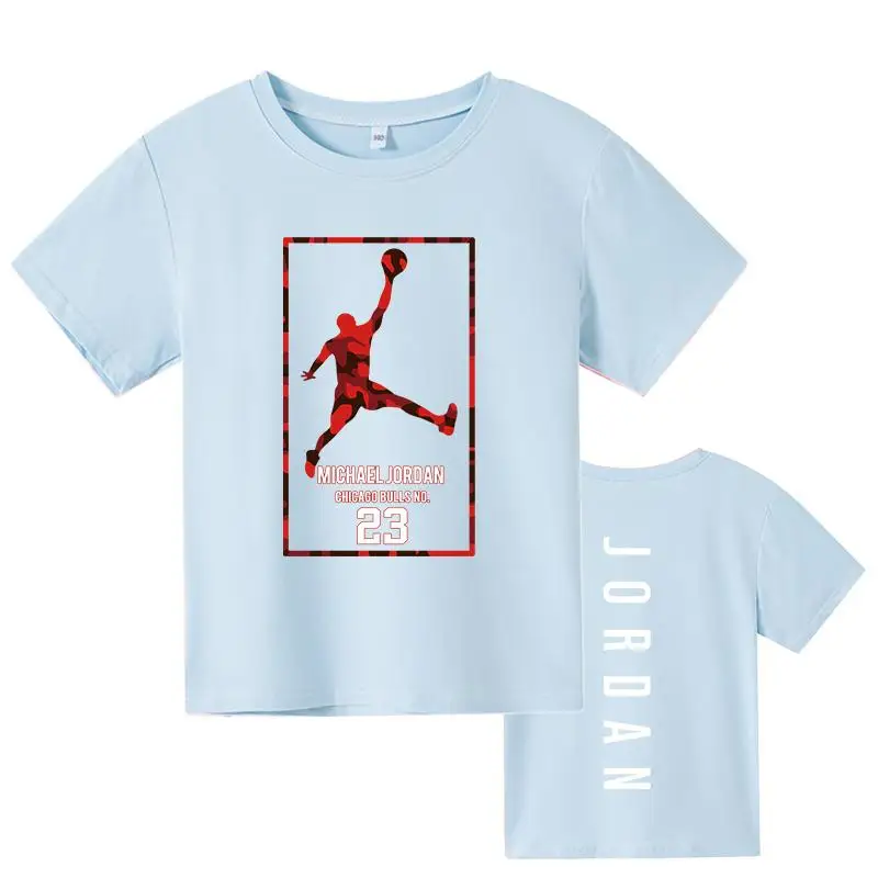2021 Summer Comfortable Casual Sports Star (Jordan) Logo Print Cotton Kids T-shirt For 4-14T Children
2021 Summer Comfortable Casual Sports Star (Jordan) Logo Print Cotton Kids T-shirt For 4-14T Children