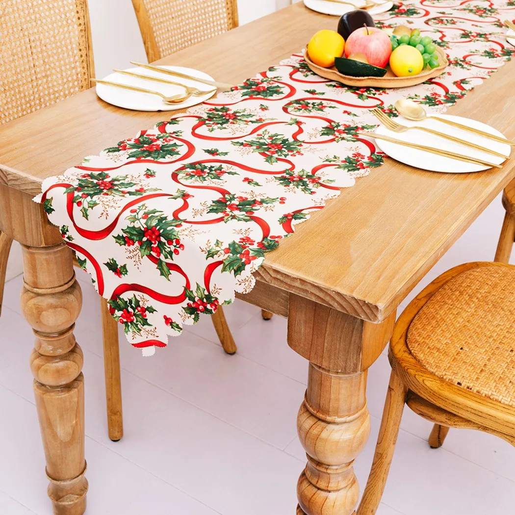 Christmas Table Flag Mat Tablecloth Christmas Santa Claus Bells Tapestry Red Christmas Print Table Runner Home Decoration
Christmas Table Flag Mat Tablecloth Christmas Santa Claus Bells Tapestry Red Christmas Print Table Runner Home Decoration