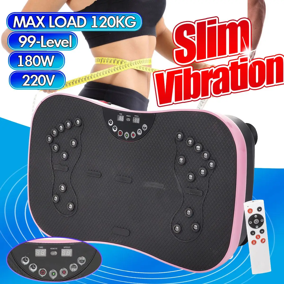 99-Level Vibration Platform Machines Fat Burning Slimming Lazy Weight Loss Shaking Workout Oscillating Platform Machine Exercise
99-Level Vibration Platform Machines Fat Burning Slimming Lazy Weight Loss Shaking Workout Oscillating Platform Machine Exercise