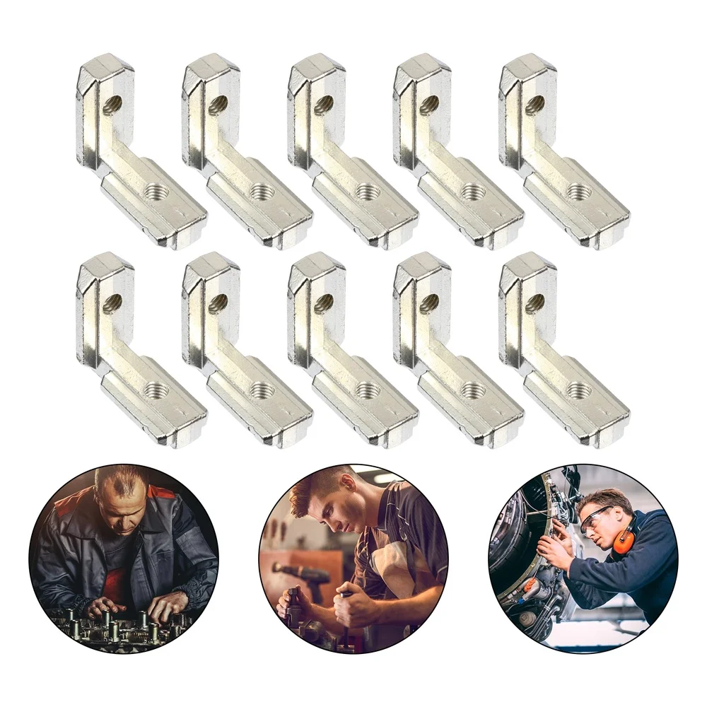 10 Sets Interior Joint Bracket Corner Angle Fitting Aluminum L-Shape Fitting 
10 Sets Interior Joint Bracket Corner Angle Fitting Aluminum L-Shape Fitting