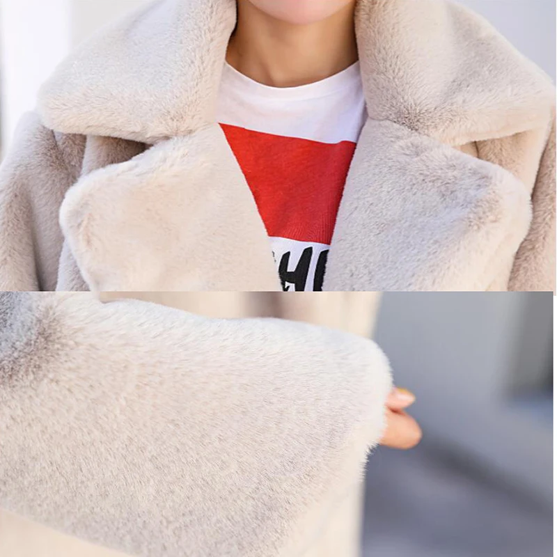 Winter Women High Quality Faux Rabbit Fur Coat Luxury Long Fur Coat Loose Lapel OverCoat Thick Warm Plus Size Female Plush Coats
Winter Women High Quality Faux Rabbit Fur Coat Luxury Long Fur Coat Loose Lapel OverCoat Thick Warm Plus Size Female Plush Coats