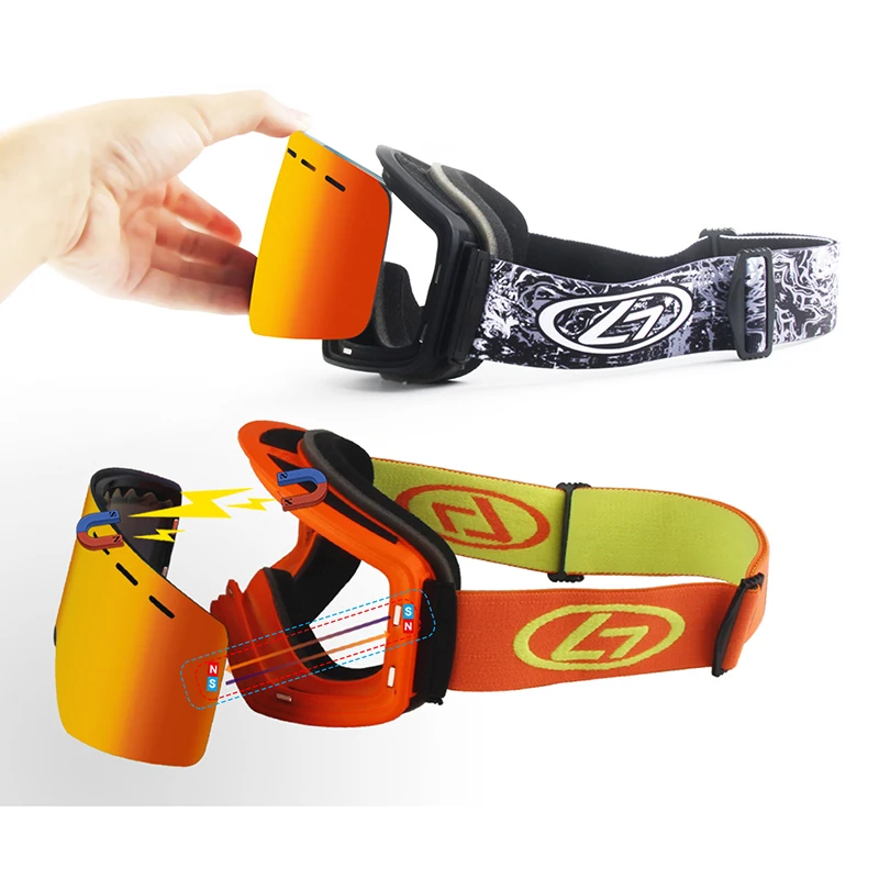 Obaolay Brand Ski Goggles with Magnetic Lens Men Women Anti-Fog 100% UV400 Protection Double Layer snowboard goggles with case
Obaolay Brand Ski Goggles with Magnetic Lens Men Women Anti-Fog 100% UV400 Protection Double Layer snowboard goggles with case