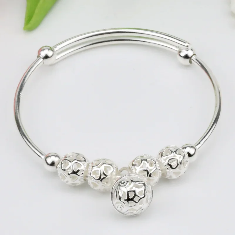 Wholesale 925 Sterling Silver Hollow Transfer Beads Adjust Bracelet Woman's Bracelet 
Wholesale 925 Sterling Silver Hollow Transfer Beads Adjust Bracelet Woman's Bracelet