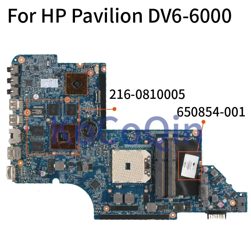 For HP Pavilion DV6 DV6-6000 Socket FS1 HD6750M 1GB Laptop Motherboard 650854-001 665284-001 665281-001 DDR3 Notebook Mainboard
For HP Pavilion DV6 DV6-6000 Socket FS1 HD6750M 1GB Laptop Motherboard 650854-001 665284-001 665281-001 DDR3 Notebook Mainboard