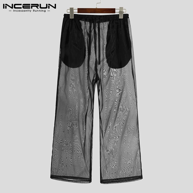 Men Mesh Pants Transparent Joggers Drawstring Loose 2022 Wide Leg Trousers Pockets Sexy Casual Pantalones Hombre S-5XL INCERUN
Men Mesh Pants Transparent Joggers Drawstring Loose 2022 Wide Leg Trousers Pockets Sexy Casual Pantalones Hombre S-5XL INCERUN