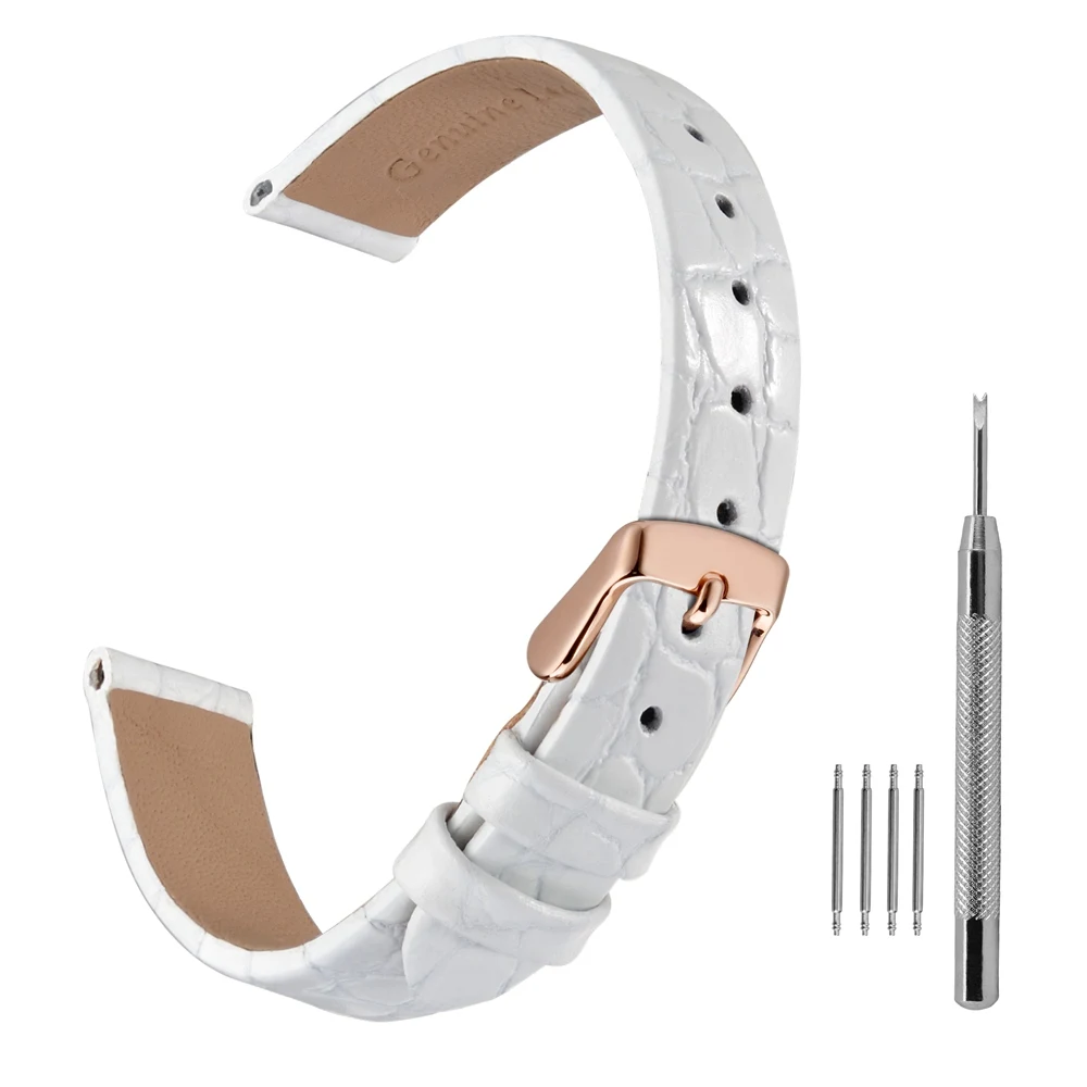 Anbeer Watch Strap Classic Pattern Grain Leathe Watch Band 10mm-20mm for Women, Rose Gold Buckle
Anbeer Watch Strap Classic Pattern Grain Leathe Watch Band 10mm-20mm for Women, Rose Gold Buckle