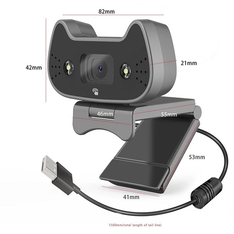 Webcam Full HD 2MP 1080P Autofocus Webcam, USB Webcam with Microphone Fill Light, for Computer Laptop Desktop Youtube
Webcam Full HD 2MP 1080P Autofocus Webcam, USB Webcam with Microphone Fill Light, for Computer Laptop Desktop Youtube