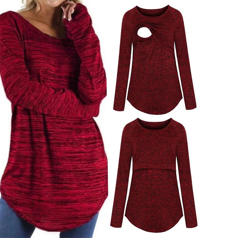 Summer Maternity Women Nursing Tops Pregnancy Long Sleeve T-shirts Tees For Pregnant Women Breastfeeding Clothings T-shirt
Summer Maternity Women Nursing Tops Pregnancy Long Sleeve T-shirts Tees For Pregnant Women Breastfeeding Clothings T-shirt
