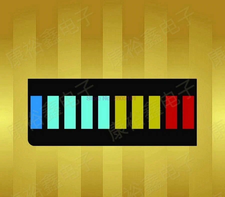2000pcs 10 Segment Full Color LED Bargraph Light Display Module Ultra Bright Red Yellow Green Blue(RYGB) Dip DIY
2000pcs 10 Segment Full Color LED Bargraph Light Display Module Ultra Bright Red Yellow Green Blue(RYGB) Dip DIY