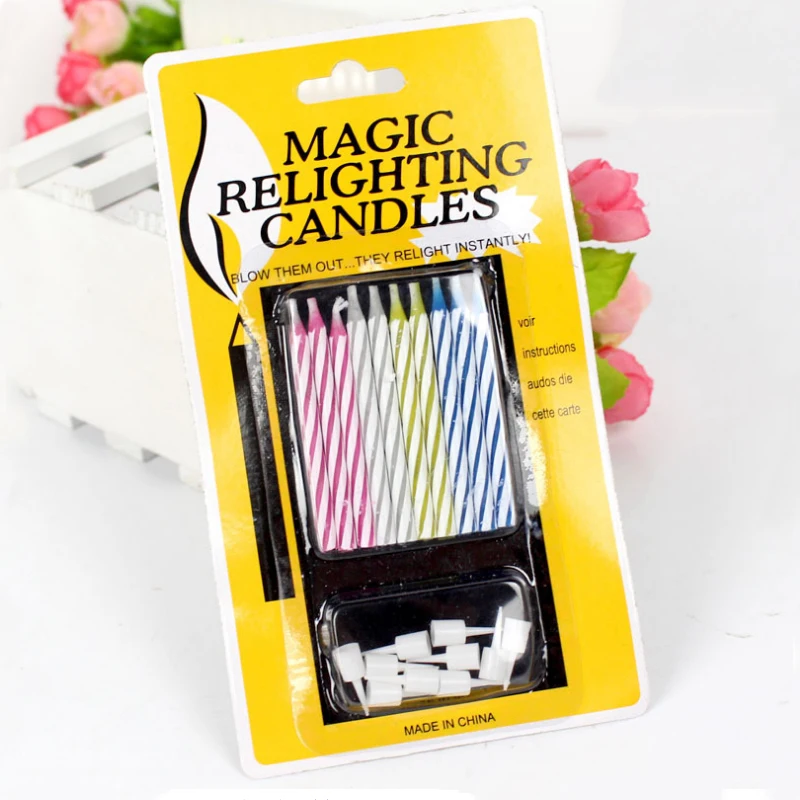 10 Pcs Trick Candle Relight Candle Birthday Cake Wedding Party Joke Birthday Tricky Inextinguishable Candles Cake Decors
10 Pcs Trick Candle Relight Candle Birthday Cake Wedding Party Joke Birthday Tricky Inextinguishable Candles Cake Decors