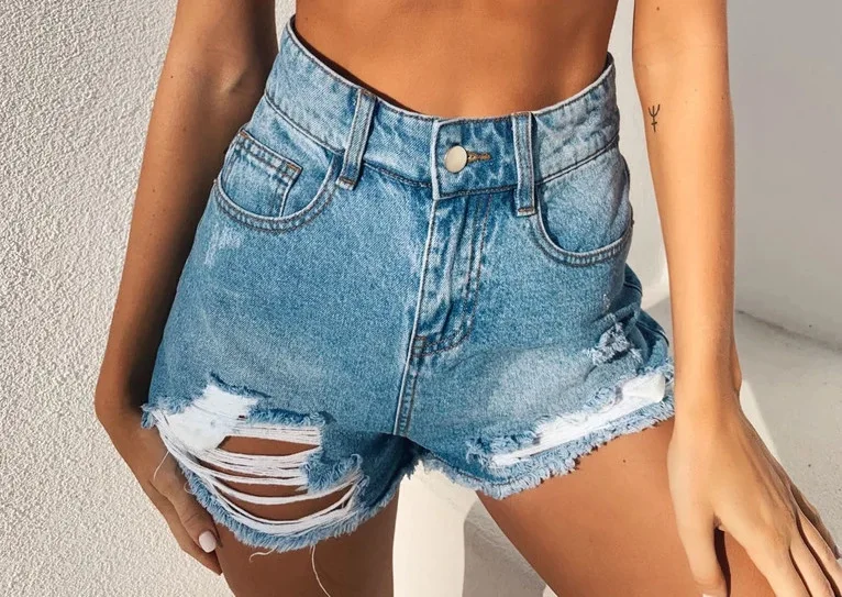 2020 News Ladies Streetwear Short Jeans Popular Hight Waist Distressed Hole Buttons Ripped Demin Jeans Hot Shorts Pant for Women
2020 News Ladies Streetwear Short Jeans Popular Hight Waist Distressed Hole Buttons Ripped Demin Jeans Hot Shorts Pant for Women