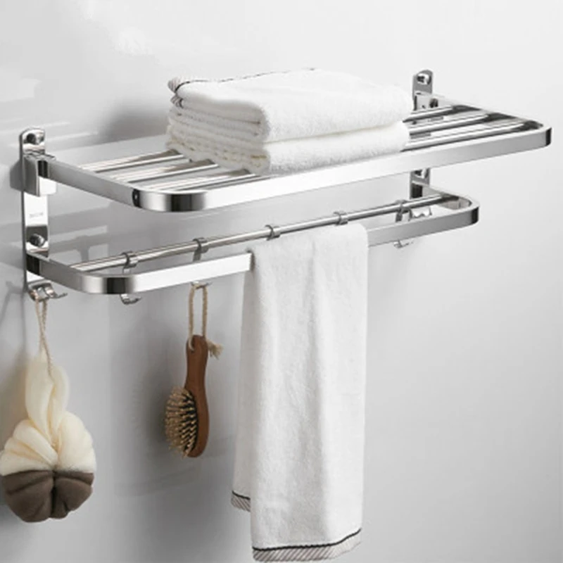 Вешалка для полотенец, аксессуары для ванной комнаты, настенная Складная полка для туалета-ABUX
Вешалка для полотенец, аксессуары для ванной комнаты, настенная Складная полка для туалета-ABUX