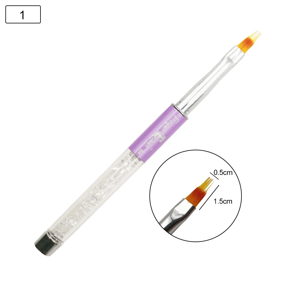 1 шт. белая кисть для дизайна ногтей инструмент Стразы Украшение акриловый гель