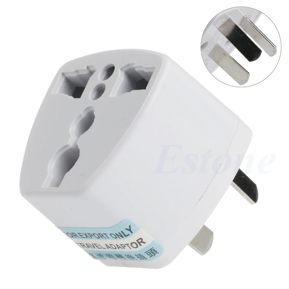 UK US EU Universal to AU Australia Plug AC Power Adapter Travel Converter
UK US EU Universal to AU Australia Plug AC Power Adapter Travel Converter