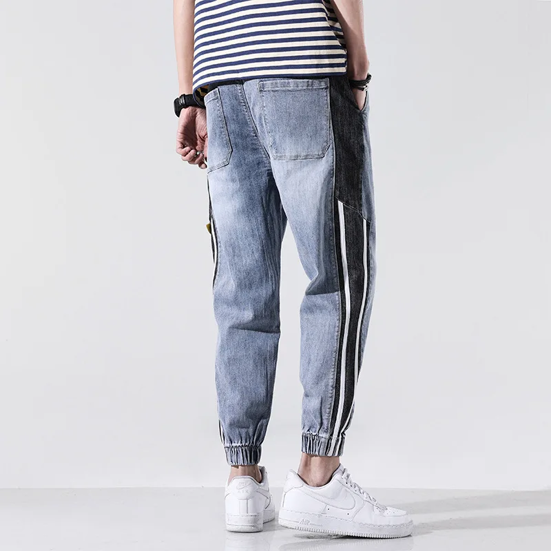 2021 Summer New Korean Version Of The Waist Nine-Point Denim Men's Trend Loose Wild Stitching Casual Harem Pants
2021 Summer New Korean Version Of The Waist Nine-Point Denim Men's Trend Loose Wild Stitching Casual Harem Pants