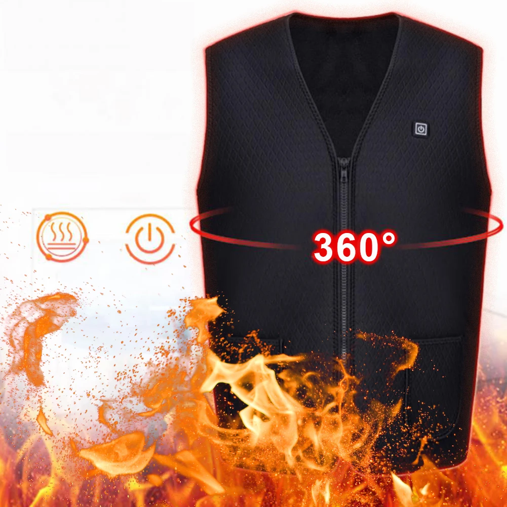 Men Women Outdoor USB Infrared Heating Vest Jacket heated Winter Flexible Electric Thermal Clothing Waistcoat For Sports Hiking
Men Women Outdoor USB Infrared Heating Vest Jacket heated Winter Flexible Electric Thermal Clothing Waistcoat For Sports Hiking