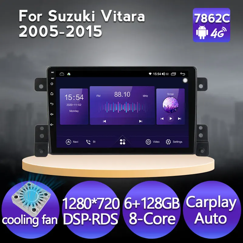 MEKEDE 9 ''Android 11 6G + 128G Авторадио мультимедийный Головной блок для Suzuki Grand Vitara 3 2005-2015 IPS экран DSP 4G carplay авто
MEKEDE 9 ''Android 11 6G + 128G Авторадио мультимедийный Головной блок для Suzuki Grand Vitara 3 2005-2015 IPS экран DSP 4G carplay авто