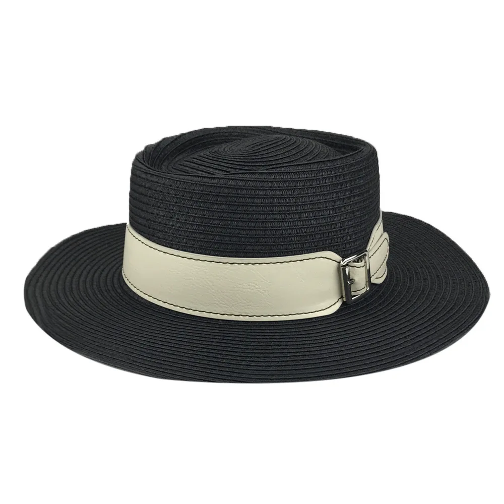 Hepburn Little Fragrant Straw Hat Summer Sun Hat High-end Flat Straw Hat Trendy Jazz Hat Fashion Elegant Ladies Hat Beach Hat
Hepburn Little Fragrant Straw Hat Summer Sun Hat High-end Flat Straw Hat Trendy Jazz Hat Fashion Elegant Ladies Hat Beach Hat
