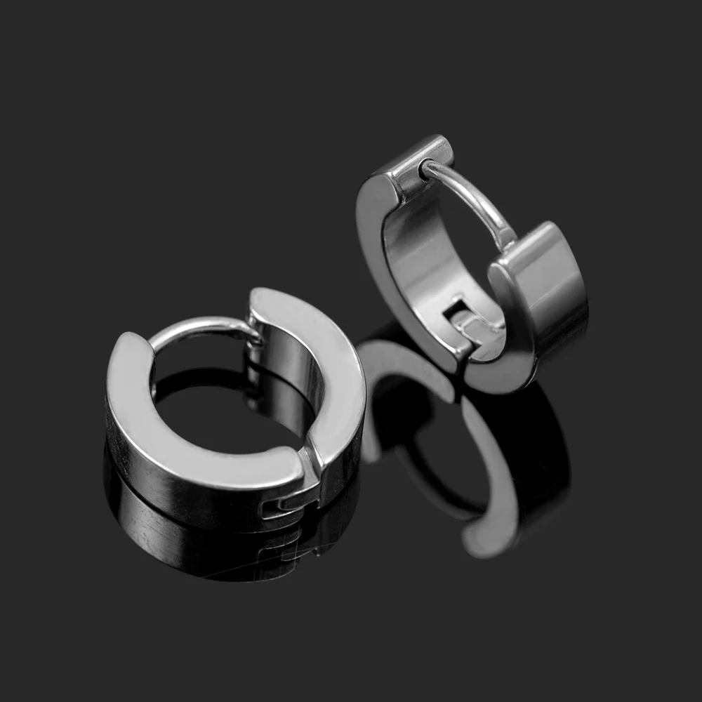 1pair Anti-allergic Titanium Steel Earring Punk Rock Stud Earrings Men Fashion Jewelry Women Small Circle Round Stud Earrings
1pair Anti-allergic Titanium Steel Earring Punk Rock Stud Earrings Men Fashion Jewelry Women Small Circle Round Stud Earrings