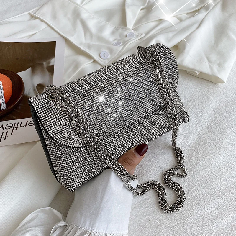 YANXI Luxury Diamond Party Chain Shoulder Bags For Women Fashion Purses And Handbags Ladies Wedding Clutch High Quality Designer
YANXI Luxury Diamond Party Chain Shoulder Bags For Women Fashion Purses And Handbags Ladies Wedding Clutch High Quality Designer