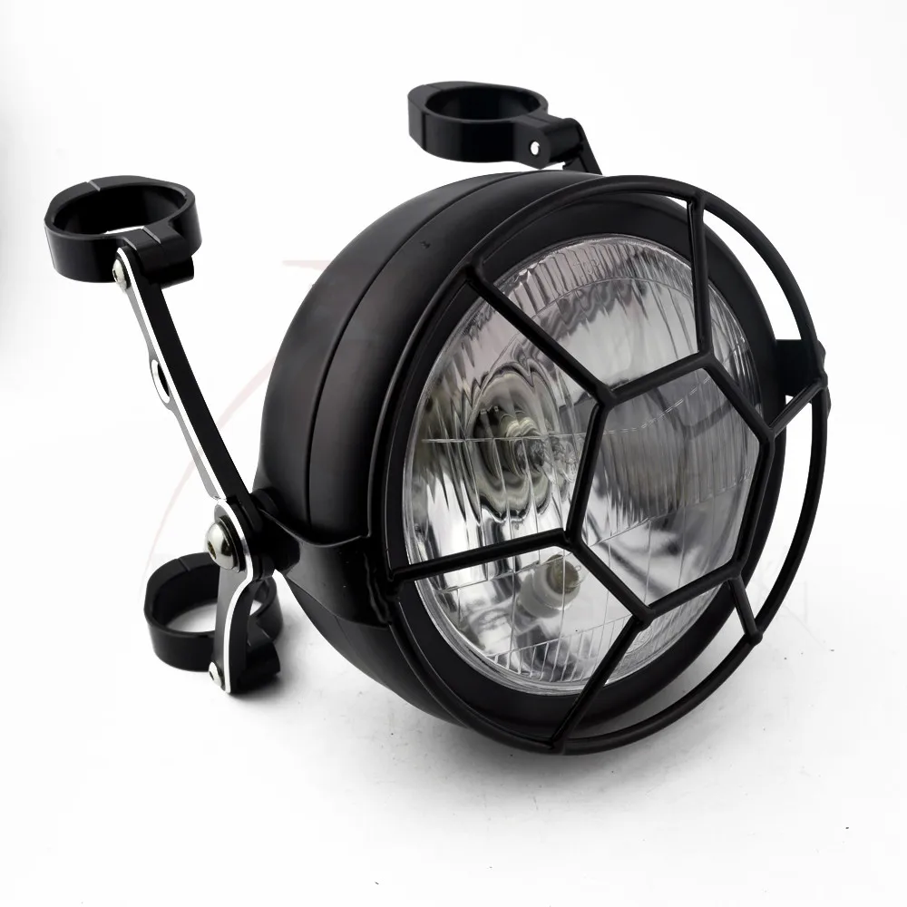 2021 New Motorcycle Refit Headlight with Brackets Clear Mask Vintage Head Lamp Scooter Round Spotlight Motor Front Lights
2021 New Motorcycle Refit Headlight with Brackets Clear Mask Vintage Head Lamp Scooter Round Spotlight Motor Front Lights