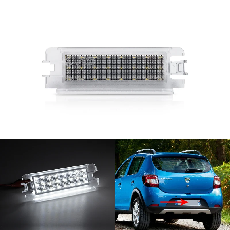 1PC Fits For Dacia Sandero II 2013-Up Logan II 2013-Up White SMD Canbus Led License Plate Light Rear Tail Lamp
1PC Fits For Dacia Sandero II 2013-Up Logan II 2013-Up White SMD Canbus Led License Plate Light Rear Tail Lamp