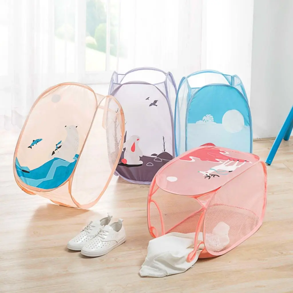 Cartoon Large Capacity Dirty Clothes Basket Strong Mesh Laundry Hamper Hight Quality Foldable Storage Organizer Bucket
Cartoon Large Capacity Dirty Clothes Basket Strong Mesh Laundry Hamper Hight Quality Foldable Storage Organizer Bucket