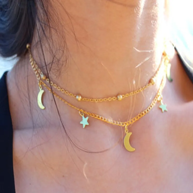 HebeDeer Multilayer Star Moon Necklace Chain Women Necklaces Simple Tassel Jewelry Lady Silver Color TRENDY Girl Kpop Collares
HebeDeer Multilayer Star Moon Necklace Chain Women Necklaces Simple Tassel Jewelry Lady Silver Color TRENDY Girl Kpop Collares