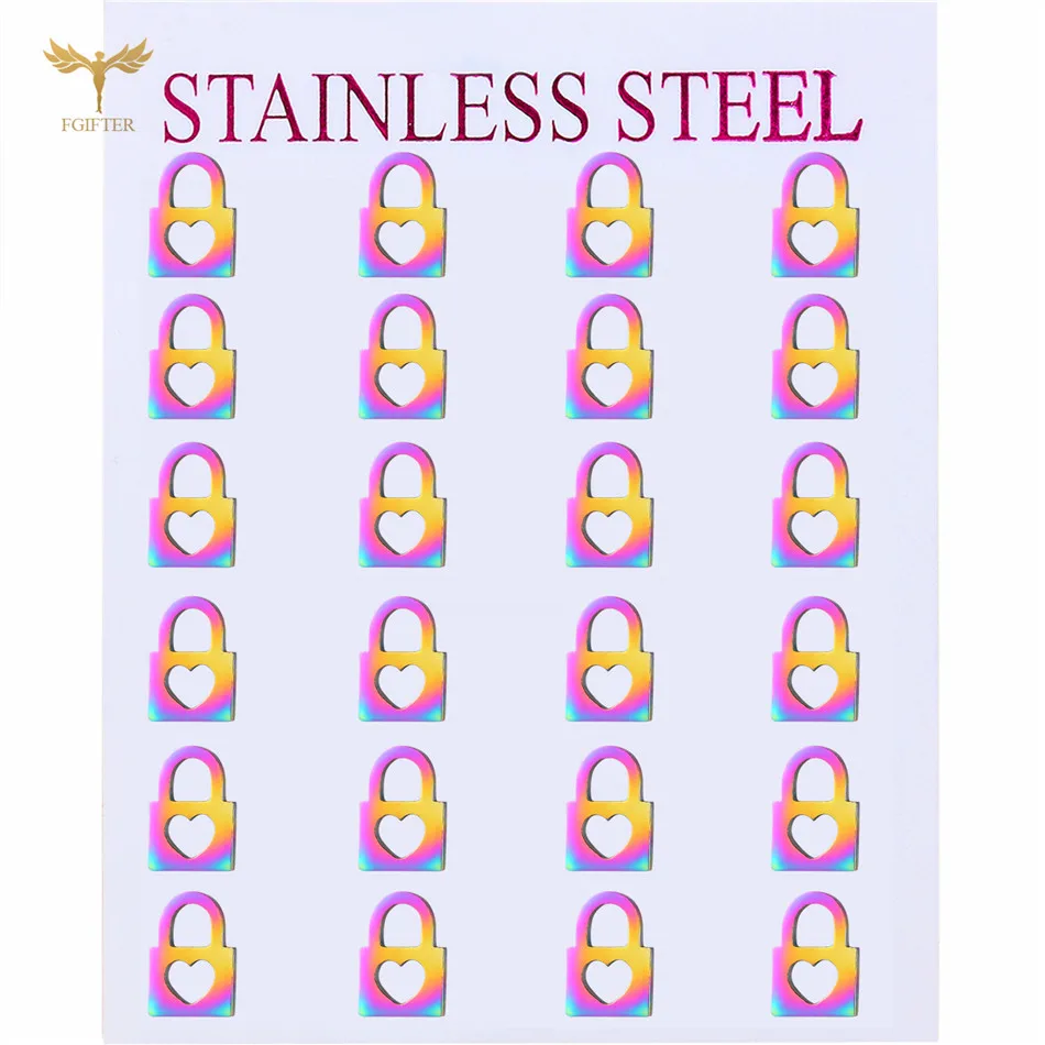 Hollow Heart Lock Stud Earrings for Women Fashion Female Accessories Color Stainless Steel Ear Piercing Jewelry Trendy Earring
Hollow Heart Lock Stud Earrings for Women Fashion Female Accessories Color Stainless Steel Ear Piercing Jewelry Trendy Earring