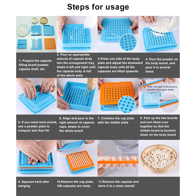 Capsule Plate 100-hole Capsule Filling Device Can Be Equipped with Manual Filling Machine with Powder Blocking Plate In
Capsule Plate 100-hole Capsule Filling Device Can Be Equipped with Manual Filling Machine with Powder Blocking Plate In