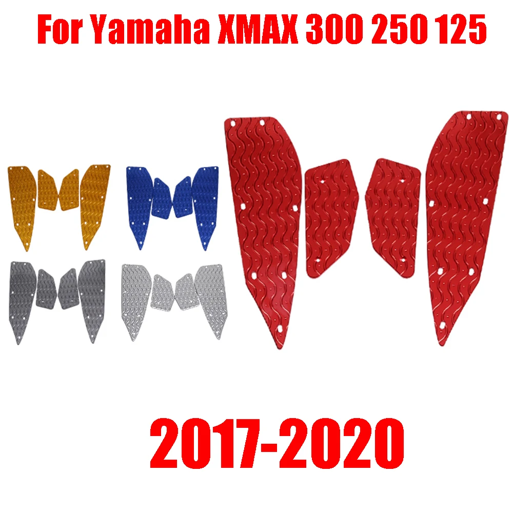 

Для Yamaha XMAX300 XMAX250 X-MAX XMAX 300 400 250 125 2017-2019 2020 мотоцикла для ног колодки Педальная пластина педали подножка