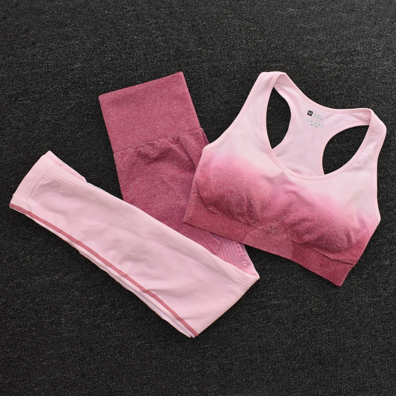 Ombre Women Yoga Set Seamless Leggings Long Sleeve Crop Top Sports Bra Running Pants Gym Clothing Fitness Workout Sports Suit
Ombre Women Yoga Set Seamless Leggings Long Sleeve Crop Top Sports Bra Running Pants Gym Clothing Fitness Workout Sports Suit