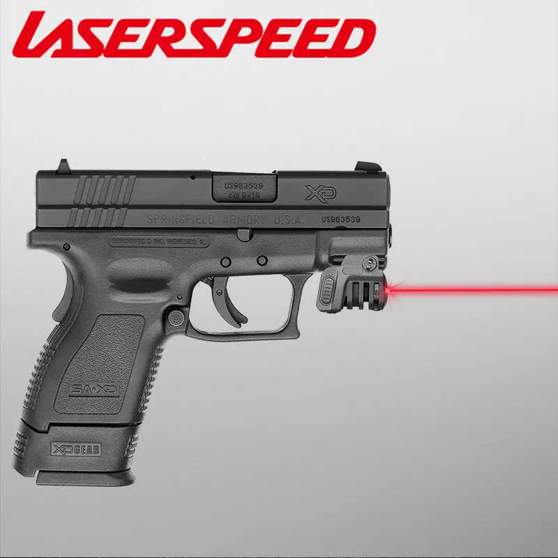 Лазерный пистолет с зарядным устройством Glock 19 зеленый красный Регулируемый