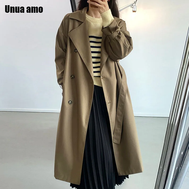 Тренчкот Unua amo Женский, двубортный, с поясом, свободный, Повседневный, элегантный, 2021
Тренчкот Unua amo Женский, двубортный, с поясом, свободный, Повседневный, элегантный, 2021