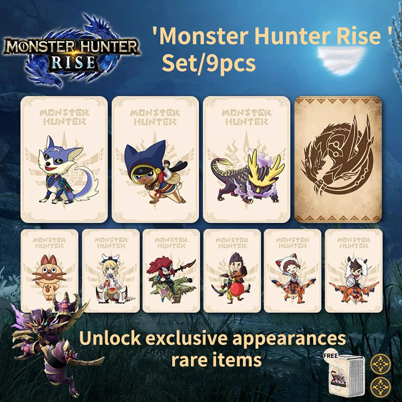 Карта памяти для Nintendo Switch Card Monster Hunter Rise Amiibo карта тигра дракона Ailu кошки NTAG215 |
