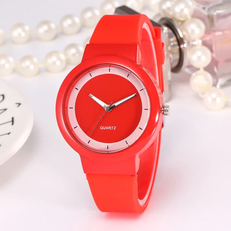 Nice Pop Style Korean Casual Fashion Trend Stitching Contrast Color Ladies Silicone Watch Simple Scale Student Quartz Watch
Nice Pop Style Korean Casual Fashion Trend Stitching Contrast Color Ladies Silicone Watch Simple Scale Student Quartz Watch