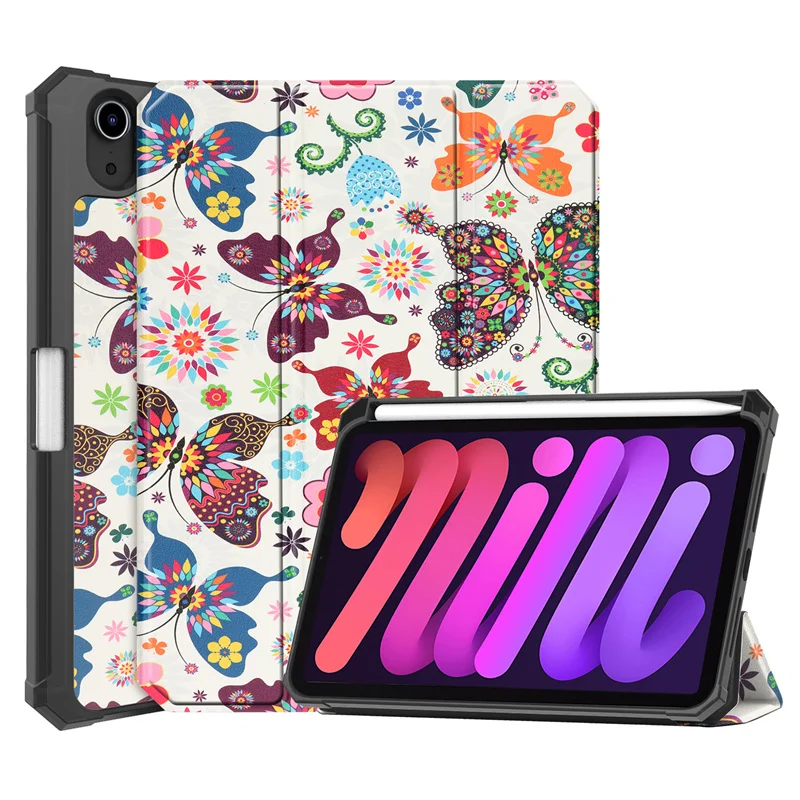 For Ipad mini 6 Case PU Leather Soft TPU Smart Case Auto Wake Function Case Popularity With Pen Slot butterfly 8.3''
For Ipad mini 6 Case PU Leather Soft TPU Smart Case Auto Wake Function Case Popularity With Pen Slot butterfly 8.3''