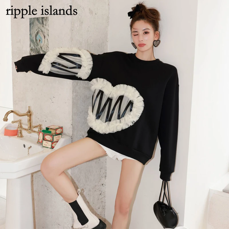 Женский свитер Ripple Island-новый плотный милый сетчатый свитер свободного кроя, модный дизайнерский нишевый черный свитер, пуловер, свитер
Женский свитер Ripple Island-новый плотный милый сетчатый свитер свободного кроя, модный дизайнерский нишевый черный свитер, пуловер, свитер
