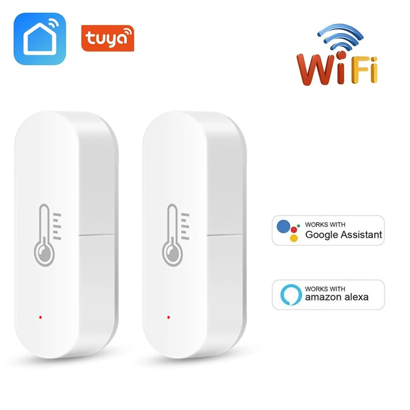 Tuya WIFI Temperature Humidity Sensor Indoor Hygrometer Thermometer Detector Smart Life Remote Control Support Alexa Google Home
Tuya WIFI Temperature Humidity Sensor Indoor Hygrometer Thermometer Detector Smart Life Remote Control Support Alexa Google Home