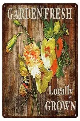 Fresh Flowers Metal Tin Sign Animals Garden Retro Plaque Iron Painting Wall Painting Home Bar Decor -Tin Sign 8x12 Inch
Fresh Flowers Metal Tin Sign Animals Garden Retro Plaque Iron Painting Wall Painting Home Bar Decor -Tin Sign 8x12 Inch
