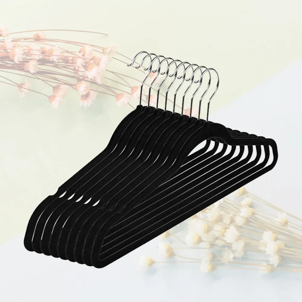 15pcs Useful Non-Slip Flocked Hangers Clothes Hangers Shirts Sweaters Dress Hanger Hook Drying Rack (Black)
15pcs Useful Non-Slip Flocked Hangers Clothes Hangers Shirts Sweaters Dress Hanger Hook Drying Rack (Black)
