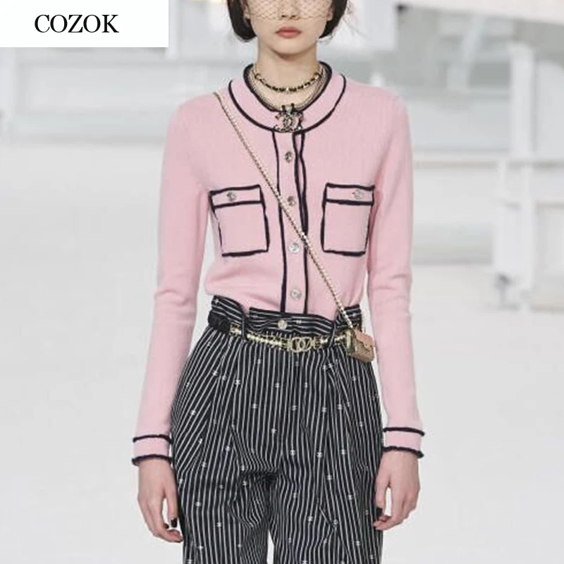 Korean Fashion Pink Cardigan Womens 2021 Spring Autumn New Casual O-neck Long Sleeve Knitted Sweater Elegant Chic Tops
Korean Fashion Pink Cardigan Womens 2021 Spring Autumn New Casual O-neck Long Sleeve Knitted Sweater Elegant Chic Tops