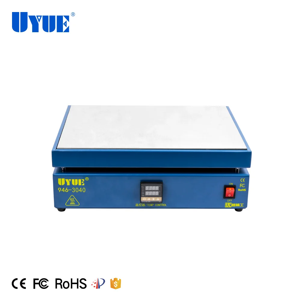 UYUE 946-3040 LED Display Preheating Platform for Mobile Phone LCD Touch Screen Repair BGA PCB Hot Plate Preheating Station
UYUE 946-3040 LED Display Preheating Platform for Mobile Phone LCD Touch Screen Repair BGA PCB Hot Plate Preheating Station