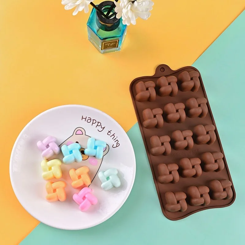 1pc 15 Hole Weaving Square Silicone Mold DIY Baking Bread Epoxy Aroma Candle Toolfondant Chocolate Cake Decoration Tools
1pc 15 Hole Weaving Square Silicone Mold DIY Baking Bread Epoxy Aroma Candle Toolfondant Chocolate Cake Decoration Tools