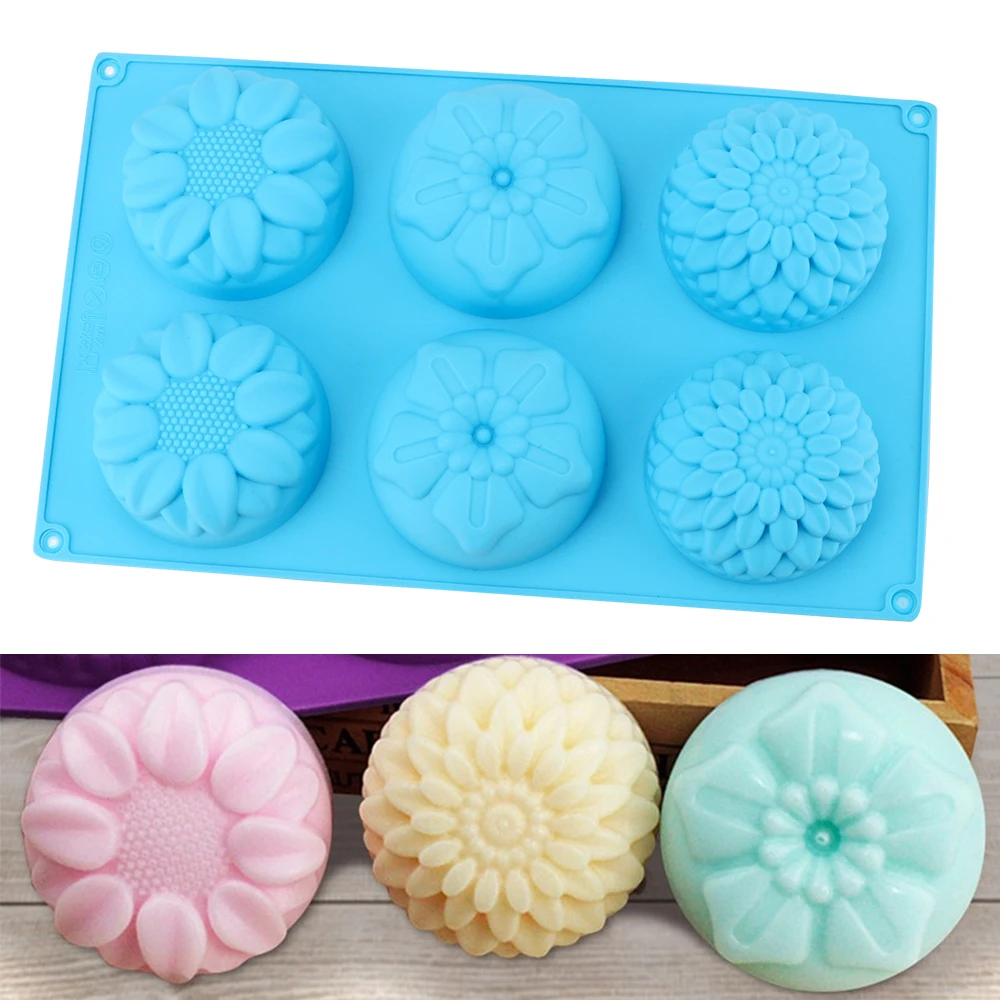Flower Shape Cake Decors Silicone Soap Cake Mould Fondant Tools Soap Making Supplies Sunflower Handmade Soap Mold
Flower Shape Cake Decors Silicone Soap Cake Mould Fondant Tools Soap Making Supplies Sunflower Handmade Soap Mold