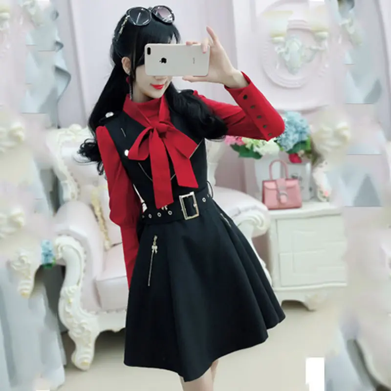 Women Dress 2021 Spring And Autumn New Black Zipper Slim British Temperament Lady Student Clothing
Women Dress 2021 Spring And Autumn New Black Zipper Slim British Temperament Lady Student Clothing