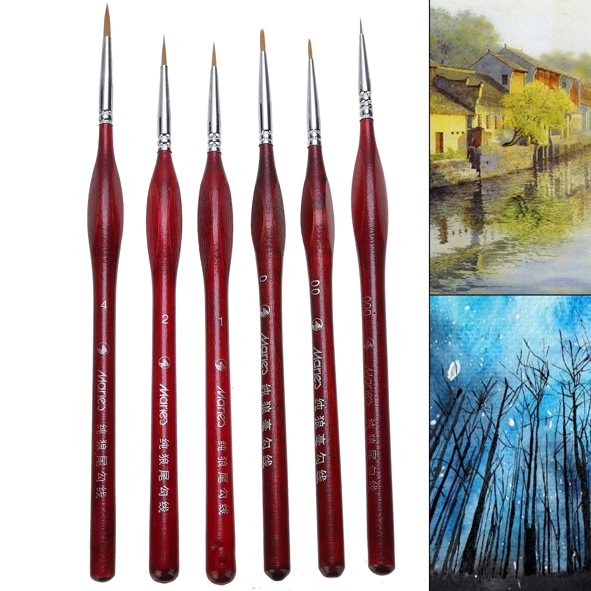 6Pcs Miniatures Detail Paint Brush Set Extra Fine Painting Brushes Artist Maker Tool Set Oil Painting Gouache Hook Line Pen
6Pcs Miniatures Detail Paint Brush Set Extra Fine Painting Brushes Artist Maker Tool Set Oil Painting Gouache Hook Line Pen