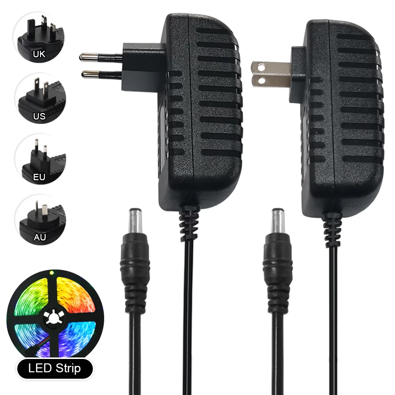Power Supply DC12V AC100-240V Power Adapter for LED Strip Lighting Transformers Output EU / US / AU / UK / Plug 1A 2A 3A 4A 5A 
Power Supply DC12V AC100-240V Power Adapter for LED Strip Lighting Transformers Output EU / US / AU / UK / Plug 1A 2A 3A 4A 5A